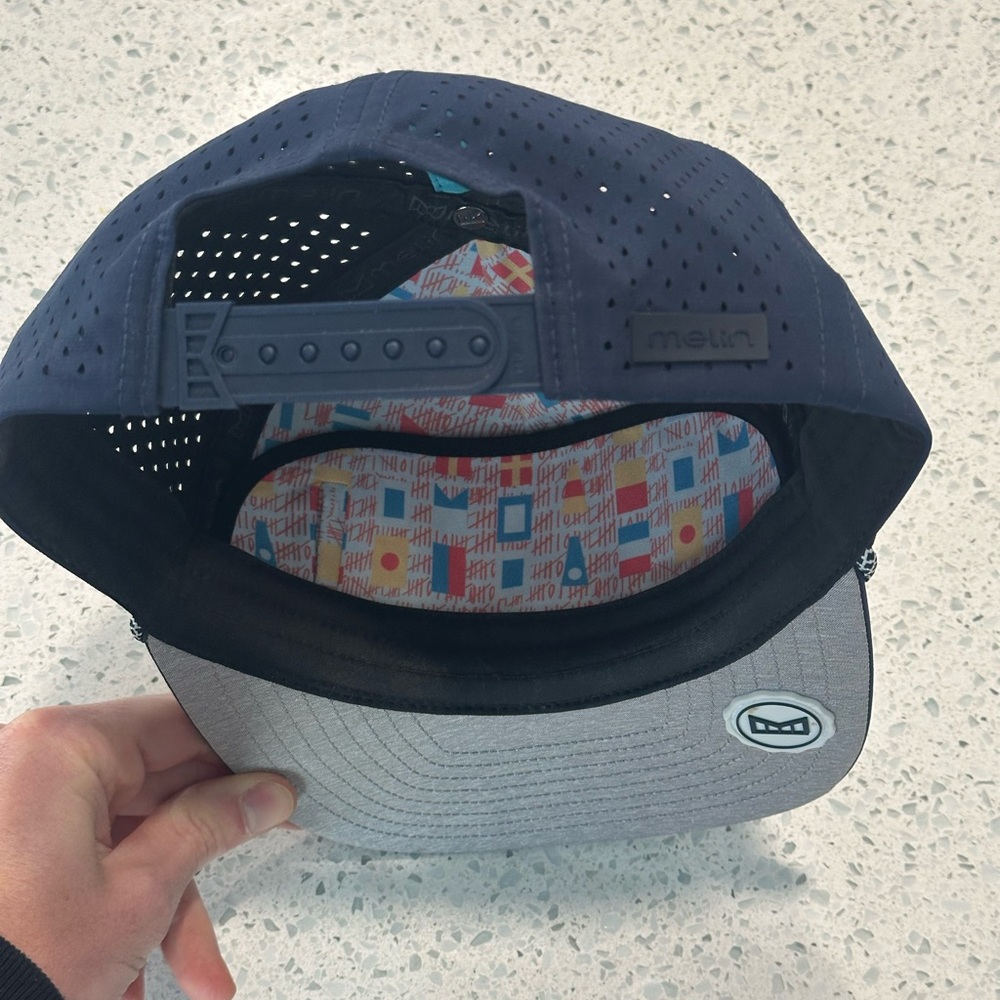 Navy Performance Rope-Trim Snapback Hat - Picture 5 of 10